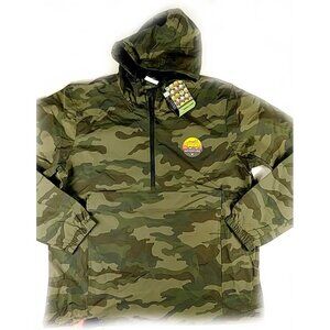 NWT 2020 Pokemon Center Camo Half Zip Hooded Pullover Windbreaker Size 2XL